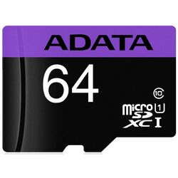 Card memorie Adata Premier microSDHC/SDXC 64GB Class 10 UHS-I + SD adapter Thumb