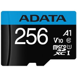 Card memorie Adata Premier microSDXC/SDHC 256GB Class 10 UHS-I + SD adapter (AUSDX256GUICL10A1-RA1) Thumb