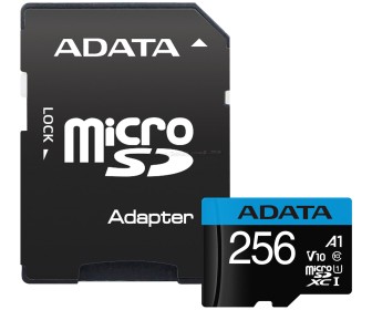 Card memorie Adata Premier microSDXC/SDHC 256GB Class 10 UHS-I + SD adapter (AUSDX256GUICL10A1-RA1)