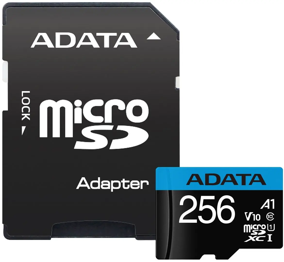 Card memorie Adata Premier microSDXC/SDHC 256GB Class 10 UHS-I + SD adapter (AUSDX256GUICL10A1-RA1)