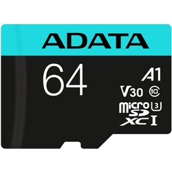 Card de memorie Adata Premier Pro microSDXC 64GB Class 10 UHS-I U3 + SD adapter Thumb