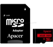 Card memorie Apacer microSDXC/SDHC 16GB UHS-I U1 Class 10 + SD adapter