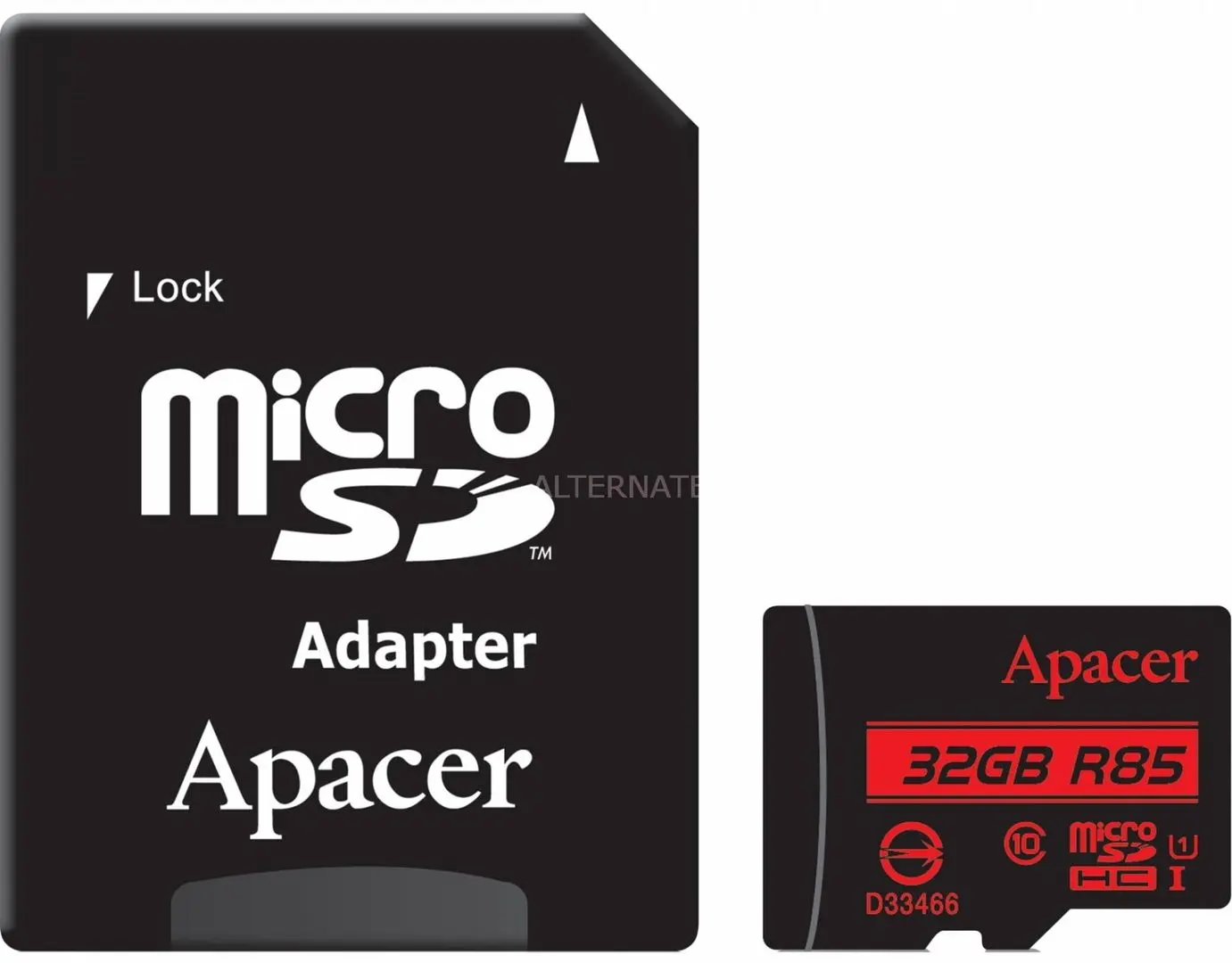 Карта памяти Apacer microSDXC/SDHC 32GB UHS-I U1 Class 10 + SD adapter