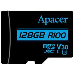Card memorie Apacer microSDXC UHS-I U3 V30 R100 128GB + Adapter RP (AP128GMCSX10U7-R) Thumb