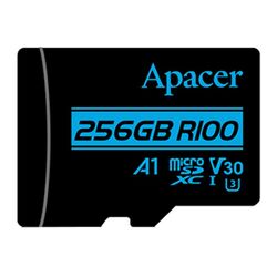 Карта памяти Apacer microSDXC UHS-I U3 V30 R100 A1 256GB + SD Adapter Thumb