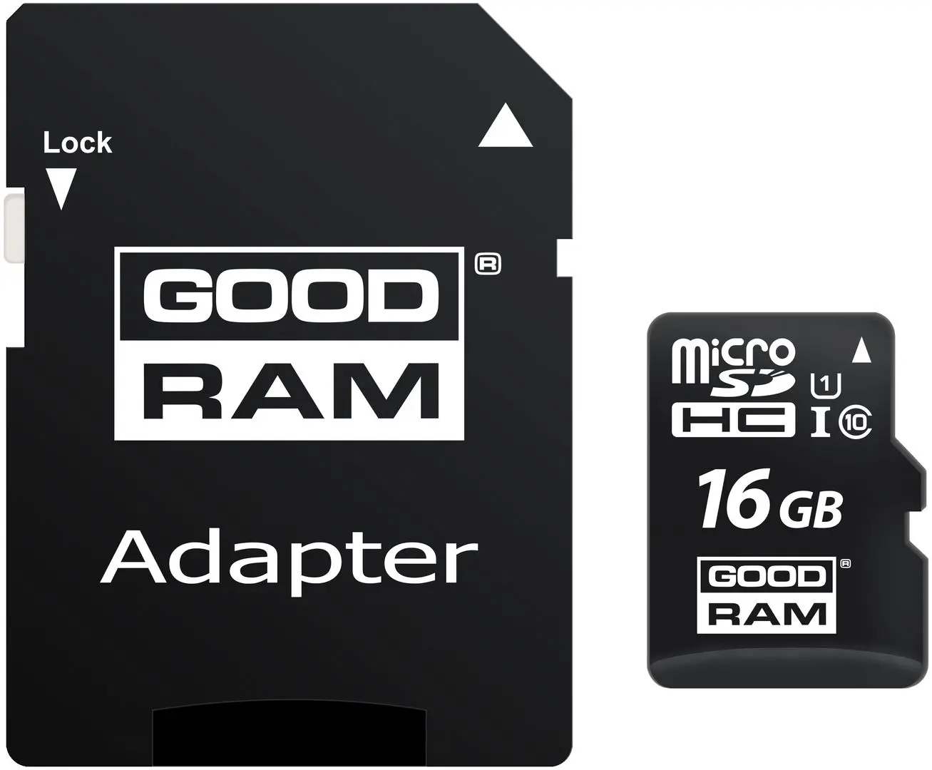 Карта памяти GoodRAM microSDHC class10 16Gb UHS-I + SD adapter (M1AA-0160R12)
