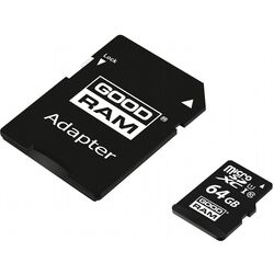 Карта памяти GoodRAM microSDXC class10 64Gb UHS-I + SD adapter (M1AA-0640R12) Thumb