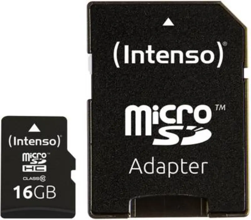 Карта памяти Intenso microSDXC Class10 16Gb UHS-I + SD adapter