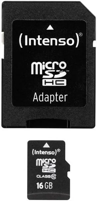 Карта памяти Intenso microSDXC Class10 16Gb UHS-I + SD adapter - 2
