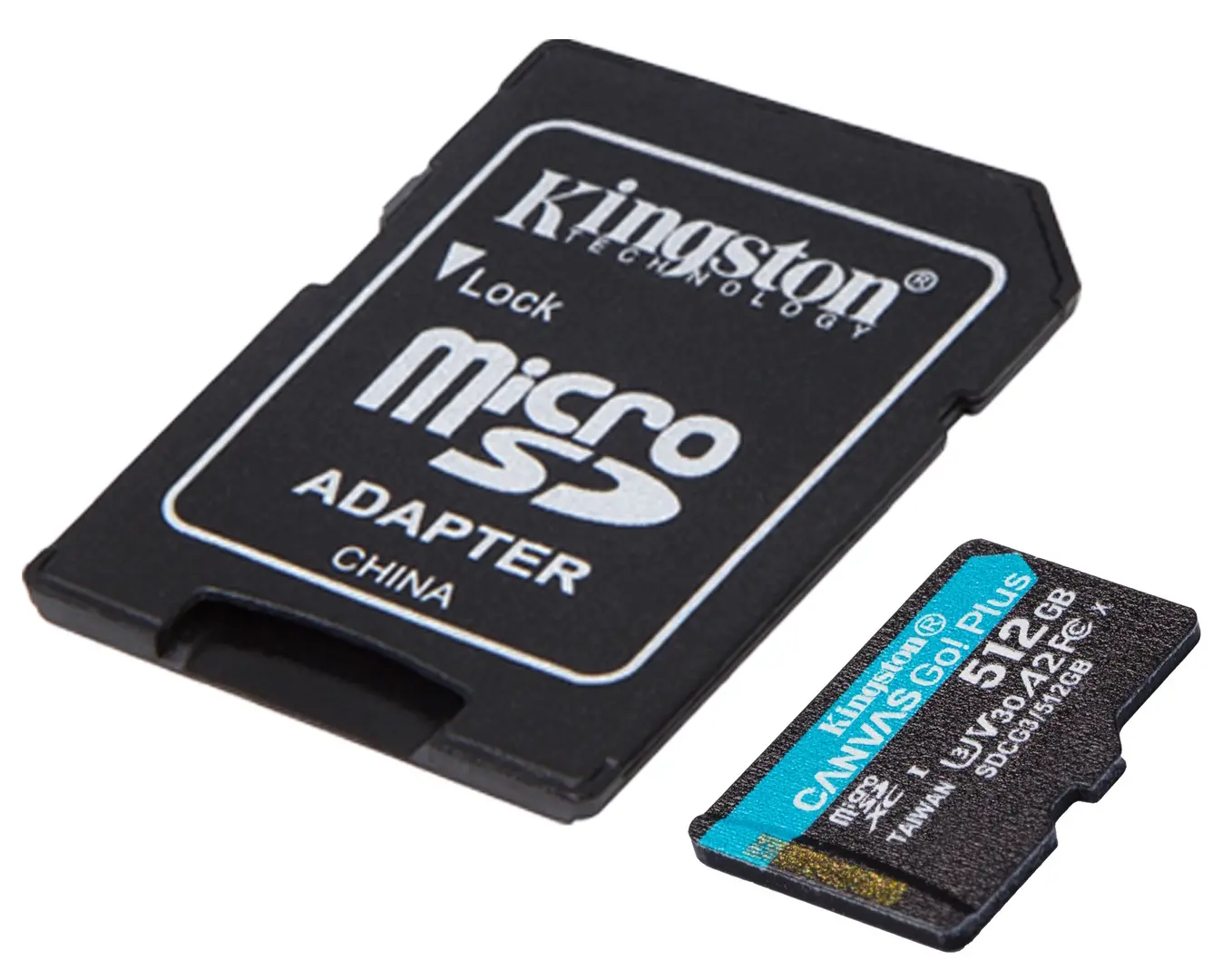Card de memorie Kingston Canvas Go! Plus Gen3 microSD 512GB Class 10 UHS-I U3 + SD adapter