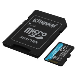 Card de memorie Kingston Canvas Go! Plus Gen4 microSD 512GB Class 10 UHS-I U3 + SD adapter Thumb