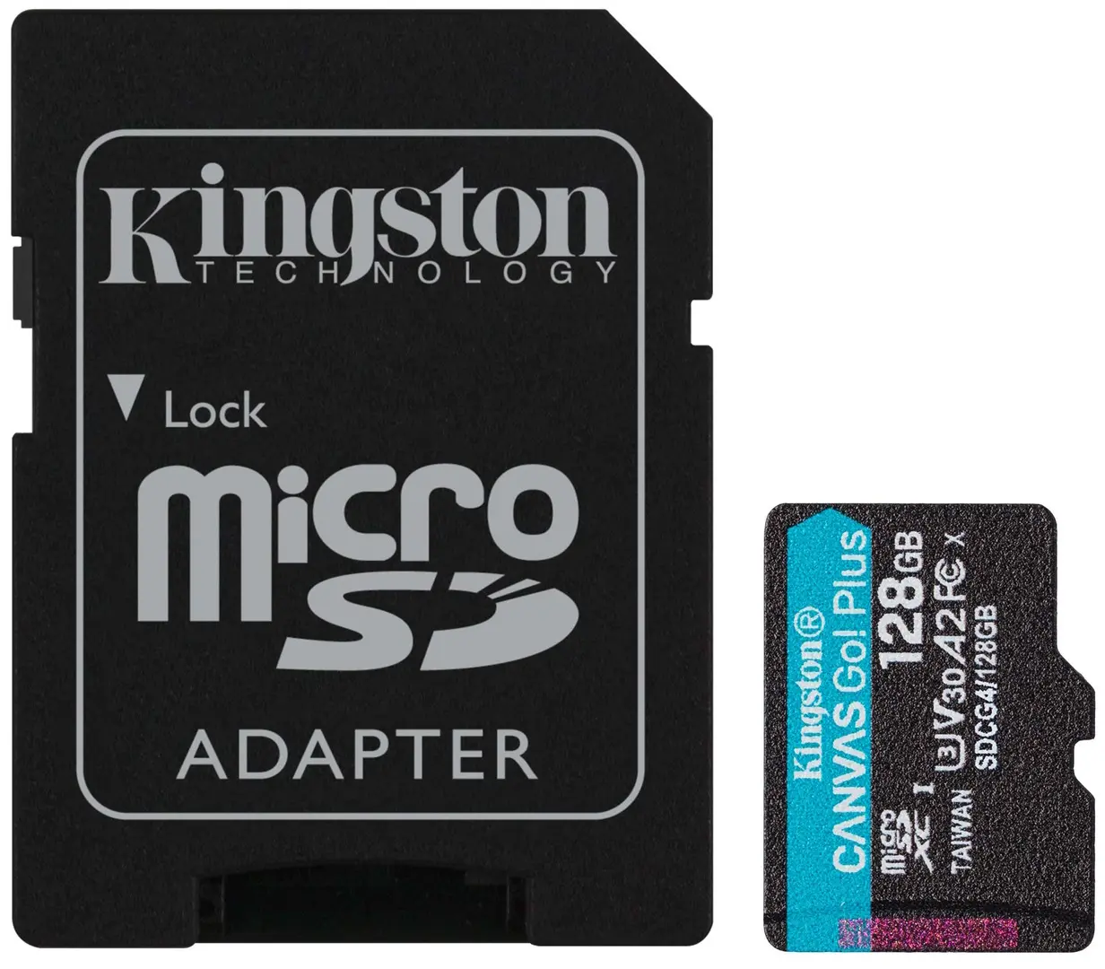 Card memorie Kingston Canvas Go! Plus microSDXC 128GB Class 10 UHS-I + SD adapter (SDCG4/128GB)