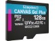 Card de memorie Kingston Canvas Go Plus microSDXC 128GB Class 10 UHS-I U3 + SD adapter