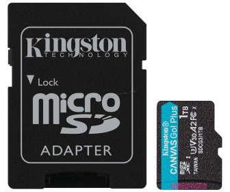 Card de memorie Kingston Canvas Go! Plus microSDXC 1TB Class 10 UHS-I U3 + SD adapter