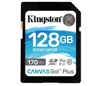 Card memorie Kingston Canvas Go! Plus SDXC 128GB V30 Class 10 UHS-I