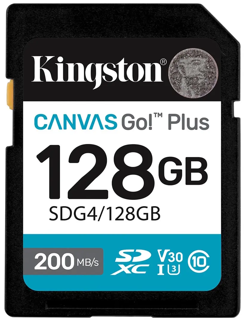 Card de memorie Kingston Canvas Go! Plus SDXC 128GB V30 Class 10 UHS-I (SDG4/128GB)