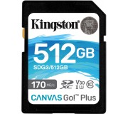 Card de memorie Kingston Canvas Go! Plus SDXC 512GB C10 UHS-I U3