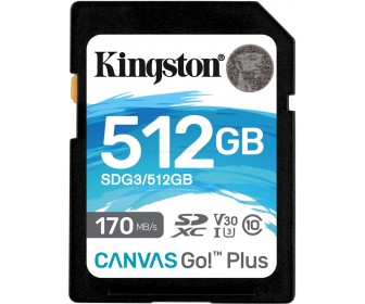 Card de memorie Kingston Canvas Go! Plus SDXC 512GB C10 UHS-I U3