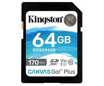 Card memorie Kingston Canvas Go! Plus SDXC 64GB V30 Class 10 UHS-I