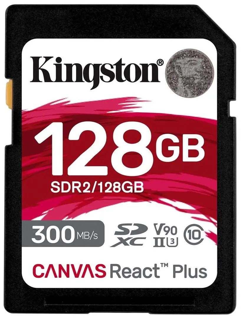 Карта памяти Kingston Canvas React Plus SD 128GB