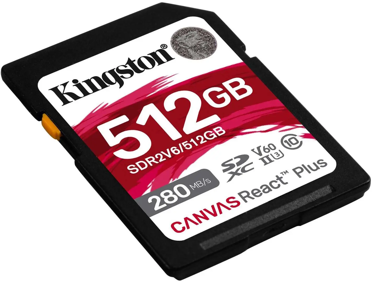 Карта памяти Kingston Canvas React Plus SD 512GB V60 Class 10 UHS-II (SDR2V6/512GB) - 2