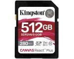 Карта памяти Kingston Canvas React Plus SD 512GB V60 Class 10 UHS-II (SDR2V6/512GB)