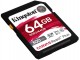 Card de memorie Kingston Canvas React Plus SD 64GB