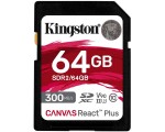 Card de memorie Kingston Canvas React Plus SD 64GB