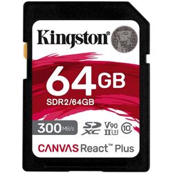 Card de memorie Kingston Canvas React Plus SD 64GB Thumb