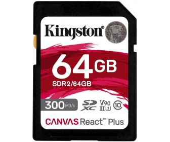 Card de memorie Kingston Canvas React Plus SD 64GB