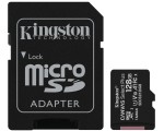 Карта памяти Kingston Canvas Select Plus microSD Class10 128GB + SD Adapter (Black)