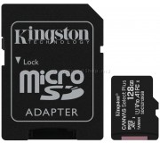 Card de memorie Kingston Canvas Select Plus microSD Class10 128GB + SD Adapter (Black)