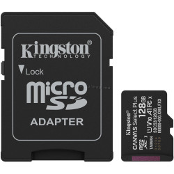Card de memorie Kingston Canvas Select Plus microSDHC 128GB Class 10 UHS-I U3 + SD adapter