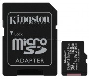 Card memorie Kingston Canvas Select Plus microSDXC 128GB Class 10 UHS-I U1 + SD adapter