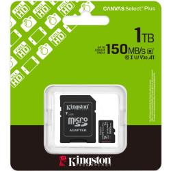 Card de memorie Kingston Canvas Select Plus microSDXC 1TB Class 10 UHS-I U3 + SD adapter Thumb