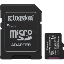 Card de memorie Kingston Canvas Select Plus microSDXC 1TB Class 10 UHS-I U3 + SD adapter