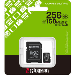 Card de memorie Kingston Canvas Select Plus microSDXC 256GB Class 10 UHS-I U1 A1 + SD adapter Thumb