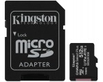 Карта памяти Kingston Canvas Select Plus microSDXC 512GB Class 10 UHS-I U3 + SD adapter