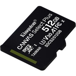 Card de memorie Kingston Canvas Select Plus microSDXC 512GB Class 10 UHS-I U3 + SD adapter Thumb