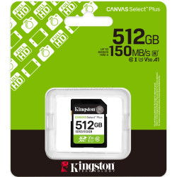 Card memorie Kingston Canvas Select Plus SDXC 512GB Class 10 UHS-I U3