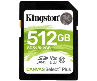 Card memorie Kingston Canvas Select Plus SDXC 512GB Class 10 UHS-I U3