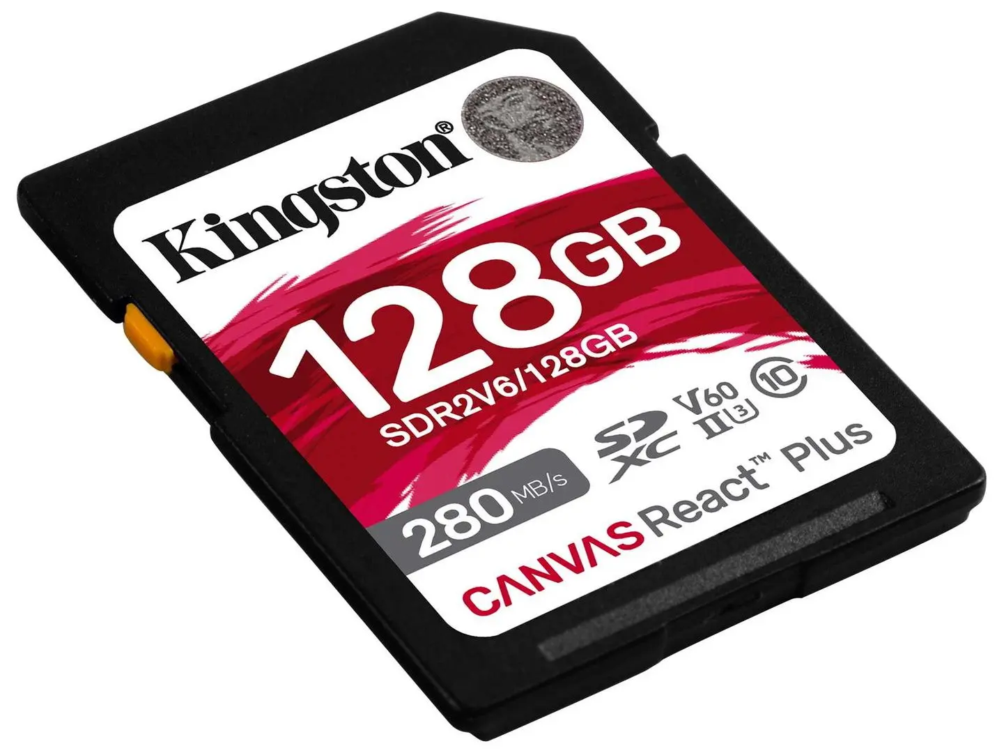 Карта памяти Kingston React Plus V60 SD 128GB Class 10 UHS-II