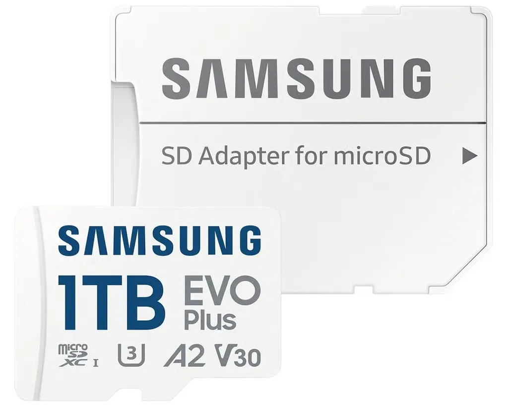 Карта памяти Samsung EVO Plus MicroSDXC 1TB Class 10 UHS-I U3 + SD adapter