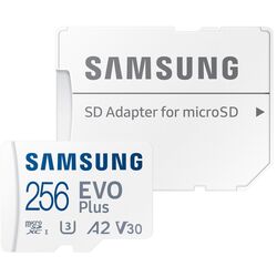 Card memorie Samsung EVO Plus microSDXC 256GB Class 10 UHS-I U3 + SD adapter Thumb