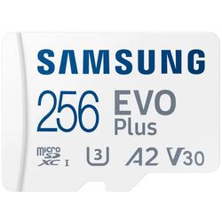 Карта памяти Samsung EVO Plus MicroSDXC 256GB Class 10 UHS-I U3 + SD adapter Thumb