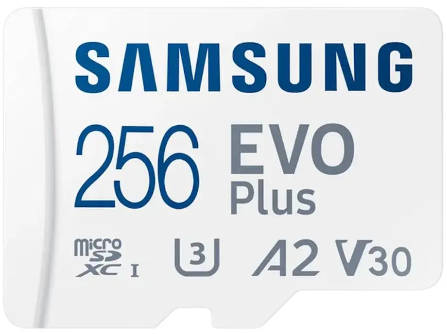 Карта памяти Samsung EVO Plus MicroSDXC 256GB Class 10 UHS-I U3 + SD adapter