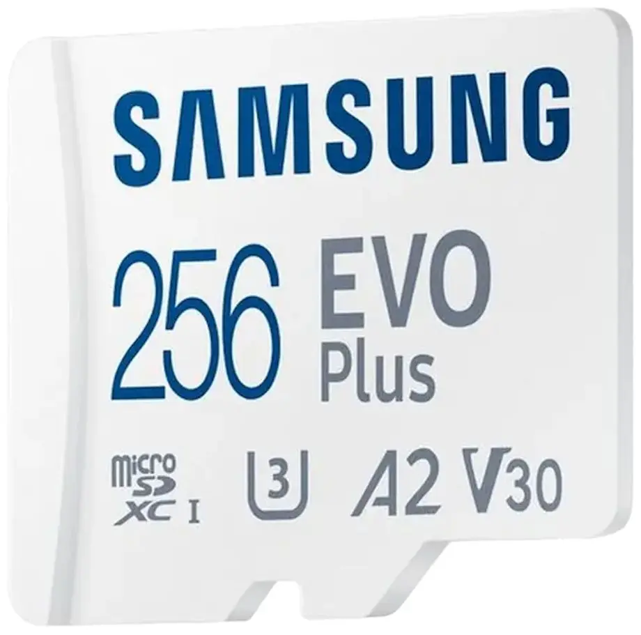 Карта памяти Samsung EVO Plus MicroSDXC 256GB Class 10 UHS-I U3 + SD adapter
