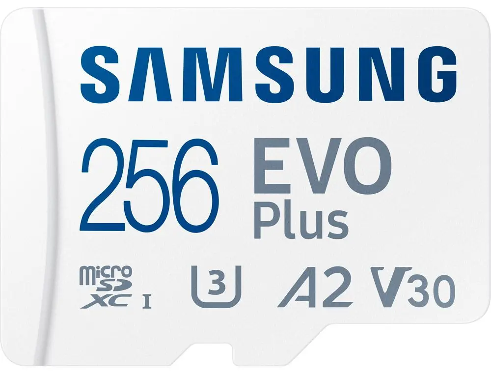 Card memorie Samsung EVO Plus microSDXC 256GB Class 10 UHS-I U3 + SD adapter