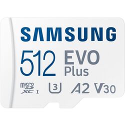 Карта памяти Samsung EVO Plus MicroSDXC 512GB Class 10 UHS-I U3 + SD adapter Thumb