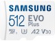 Card memorie Samsung EVO Plus MicroSDXC 512GB Class 10 UHS-I U3 + SD adapter